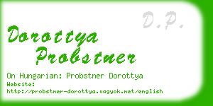 dorottya probstner business card